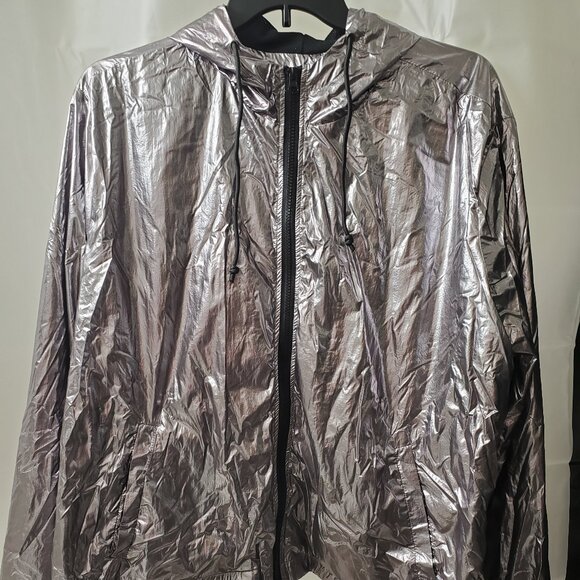 Avon Jackets & Blazers - Metallic 3X Avon Hooded Jacket Y2K